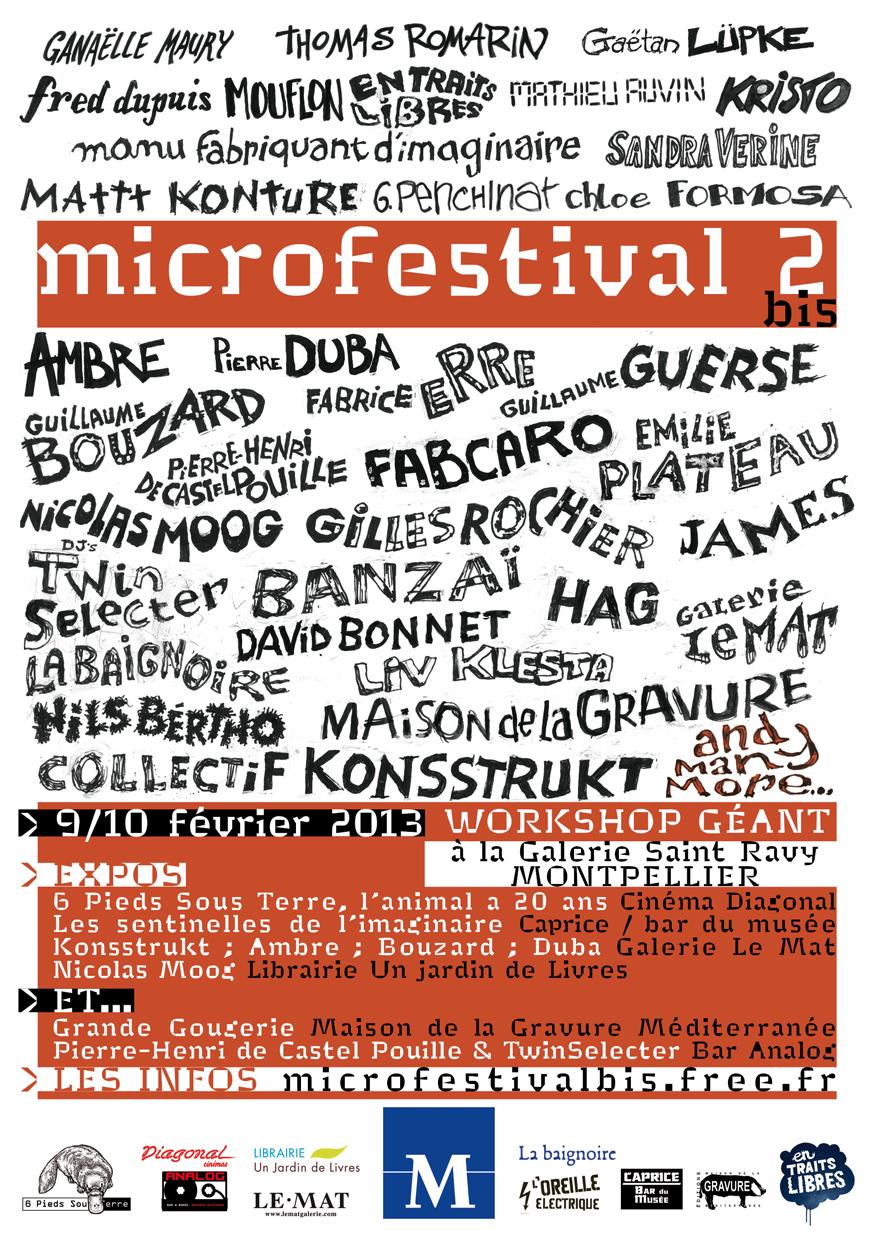 Micro festival 2bis - Montpellier - du 7 au 9 février 2013