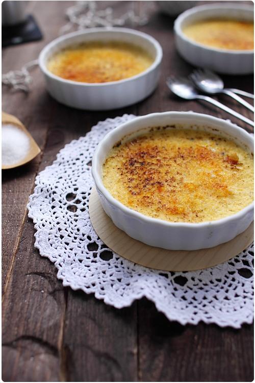 Crèmes brûlées à la vanille