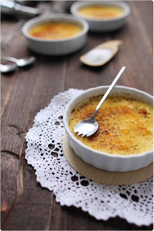 Crèmes brûlées à la vanille