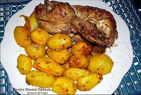 poulet mariné Dukkah