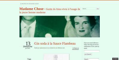 Madame Chose : un blogue d'histoires de bonnes femmes