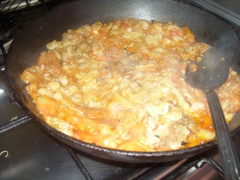 Friture de merlan et ratatouille d'aubergines