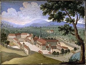Louise-Madeleine-Cochin--1686-1767---Plan-de-l-abbaye-de-Po.jpg
