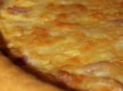 Tarte lardons gratiné