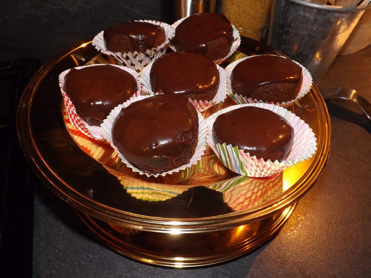 Muffins glacage au chocolat