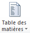 Table des matières