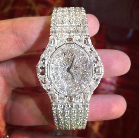 7. Meek Mill Instagram: @meekmill Meek Mill boasts the usual shoes and bling, but he really likes to write little notes to his followers. It sets him out as the kind of guy who wants to connect with his fans on a personal level, but it's weird because well, Instagram is a photo-sharing service. When he does post photos, they're either shoes or watches. Good luck telling the time on this. : meek mill