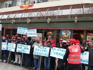 Buffalo Grill gare du Nord à Paris en grève