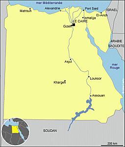 carte egypte fr