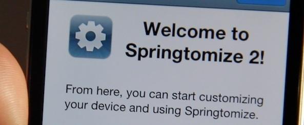 Springtomize obtient le support sur iPhone 5...