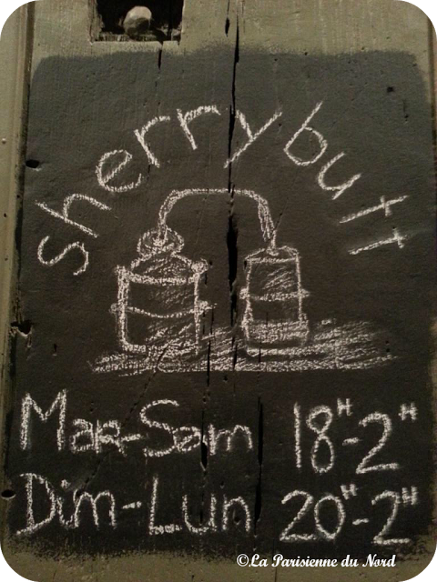 Sherry Butt, un lieu cosy pour l’heure de l’apéro…