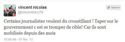 Le coup de gueule de Nicolas Vincent #Petroplus