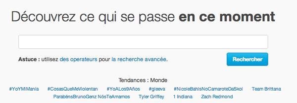 Twitter recherche