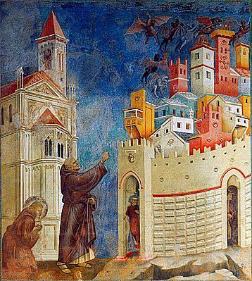 Les démons chassés d'Arezzo, de Giotto