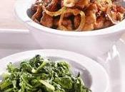 Gigot d'agneau, épinards miel