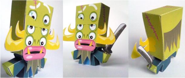 Blog_Paper_Toy_papertoy_Shunobon_pic2 Shunobon, l’Horrible Samurai Fantôme