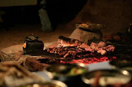 Bedouin dinner Wadi Rum Food in Jordan: Street Eats, Mansaf and Sweet Things