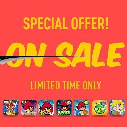 La promo du week pour votre iPad: Tous les Angry Birds à 0.89 € (chacun)...