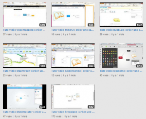 Tutoriels vidéo de prise en main de plusieurs logiciels de mind mapping – Freeplane, Mindomo …