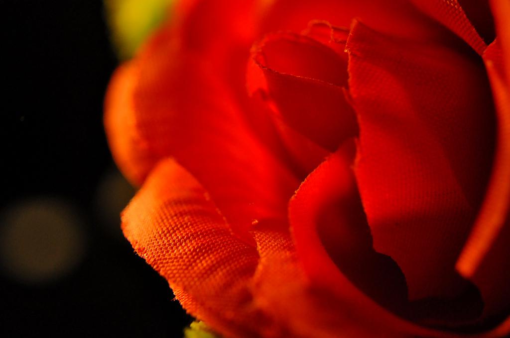 Fleur Tissu Rouge 6