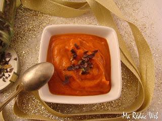 Velouté de tomate express au céleri et algues