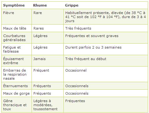 Grippe   Causes  Symptômes  Diagnostic Traitement   Santé masculine   Canoë Santé
