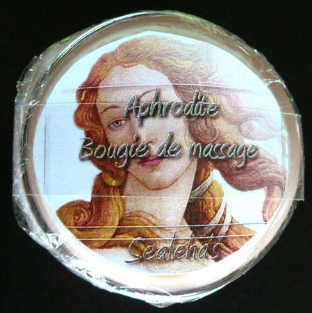 Aphrodite bougie massage emballée