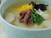 Tteok guk: Soupe rondelles pâte soupe nouvel