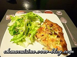 Quiche crevettes poireaux