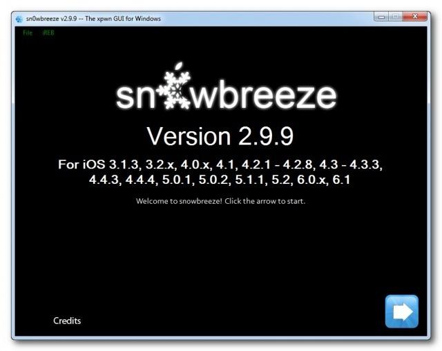 Jailbreak iOS 6 à 6.1 (iPhone): Sn0wbreeze se met à jour en version 2.9.9...