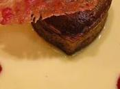 Fondant chocolat mascarpone avec tuile framboises forme coeur pour Saint Valentin