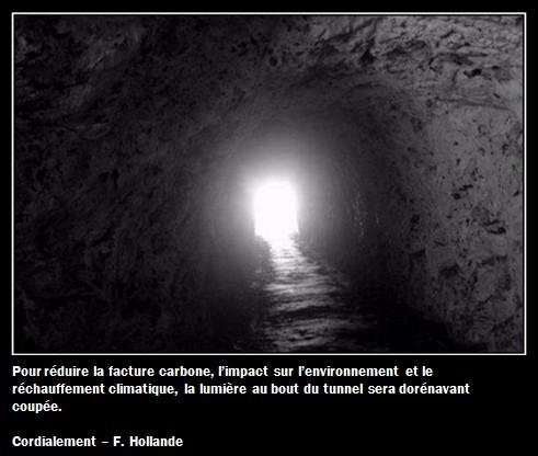 La lumière au bout du couloir sera coupée par Hollande