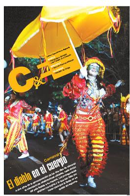 Le carnaval porteño en couverture du supplément culturel de Página/12 [Coutumes]