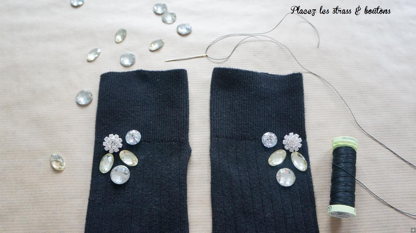 DIY # 1 : des mitaines à strass en 30 minutes
