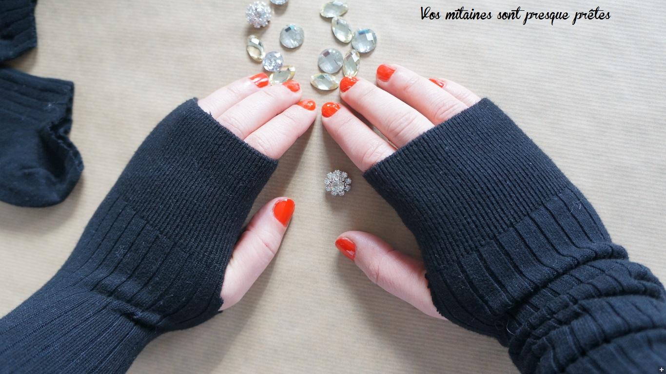 DIY # 1 : des mitaines à strass en 30 minutes