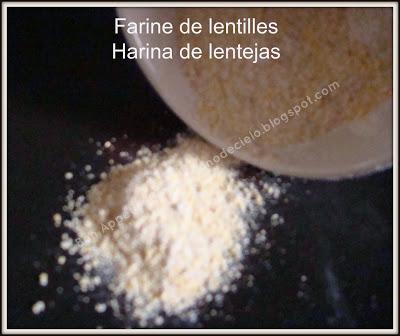 Farine de lentilles au Thermomix (IG bas) - Harina de lentejas con la Thermomix (IG bajo)