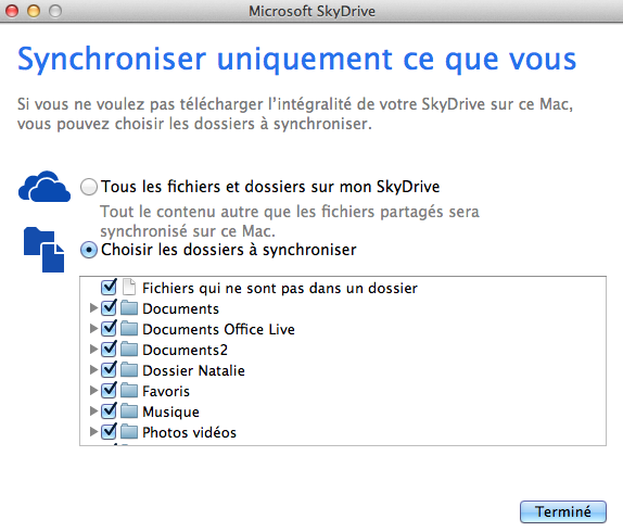 skydrive selection dossiers Microsoft SkyDrive: quelques nouveautés intéressantes