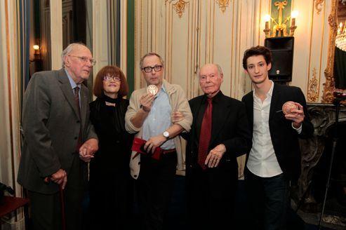 Pierre Niney , Fabrice Luchini , Armelle Héliot,  Jean Matthyssens et René de Obaldia 