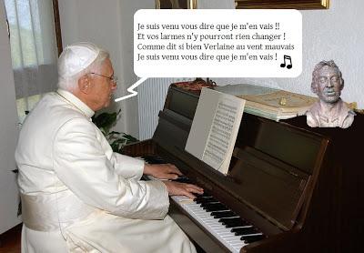 BENOIT XVI VEUT Y ALLER PIANO !!