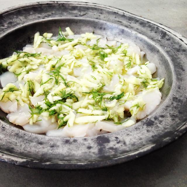 Carpaccio de Saint-Jacques acidulé