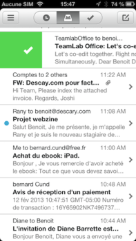 mailbox gmail iphone0 descary Mailbox, probablement le meilleur client Gmail pour iPhone