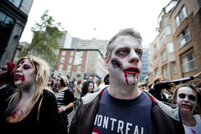 La Grande Marche des Zombies de Montréal, en... (Photo: Marco Campanozzi, La Presse)