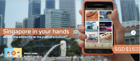 Le « handy » de Singapour : louez votre smartphone à l’office de tourisme!