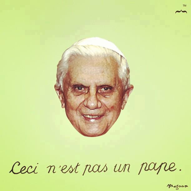 Ceci n'est pas un pape! La trahison des images:  Magritte revisité par Magnum