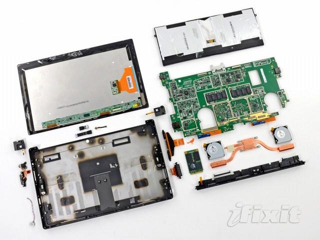 La tablette PC Microsoft Surface Pro démontée par Fixit