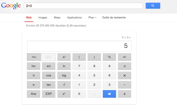 google calculatrice descary Google : la calculatrice arrive sur les versions francophones de Google 