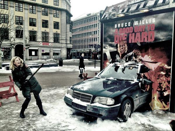 Installation DIE HARD fracassante dans les rues d’Oslo
