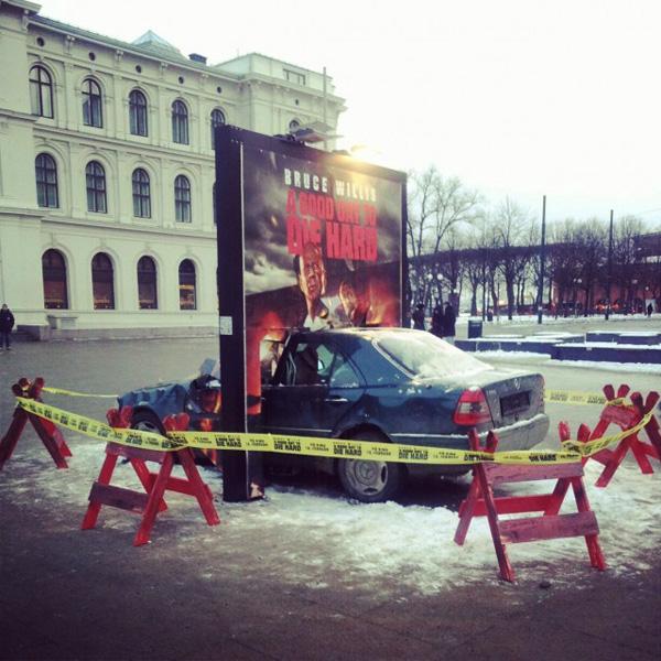 Installation DIE HARD fracassante dans les rues d’Oslo