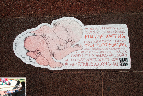 heartkids perth shed ambient marketing art urbain street 5