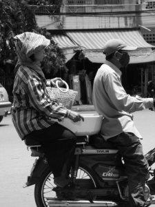 A moto - Cambodge